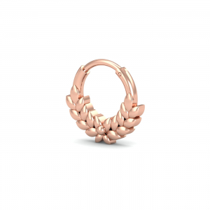 Rosy Leaf Septum Ring