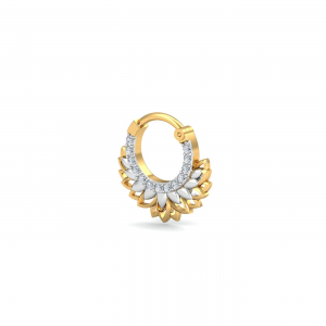 Leafy Gold Septum Ring