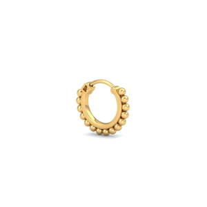 Gold Beads Septum Ring