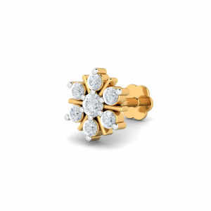 Agni 0.11 Carat Nose Stud (14K-YG-SI-HI-RTS)