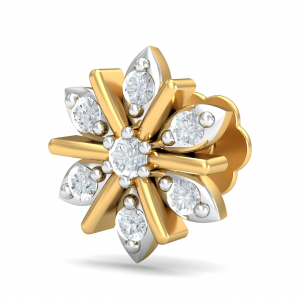 Sukanya Nose Stud (14K-YG-SI-HI-RTS)