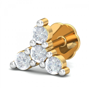 Ishita Nose Pin  (18K-YG-SI-HI-RTS)