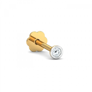 Bezel 2 Cent Nose Stud