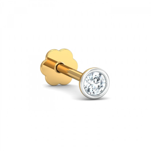 Bezel 5 Cent Nose Stud