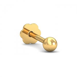 2.5 MM Gold Ball Nose Stud