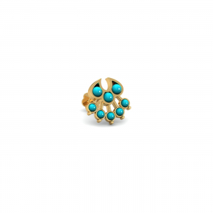 Zinnia Turqoise Nose Stud