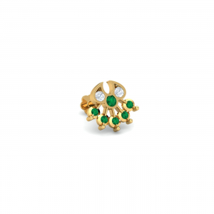 Zinnia Emerald Nose Stud