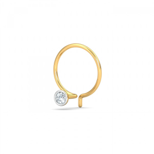 Bezel 4 Cent Nose Pin