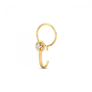 Bling J-shaped Nose Pin