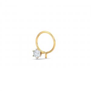 0.15 Ct Solitaire Nose Wire