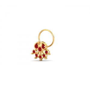 Zinnia Ruby Nose Wire