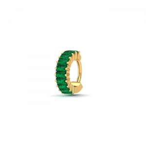 Baguette Emerald Nose Ring