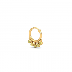 Sunlit Sapphire Septum Ring