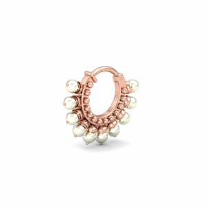 Rosy Dream Pearl Nose Ring