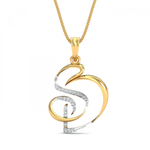 S-D Initials Stylised Pendant