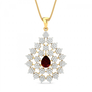 Surekha Red Garnet Pendant