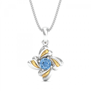 Aqua Petal Pendant