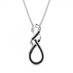 Infinity Black Pendant