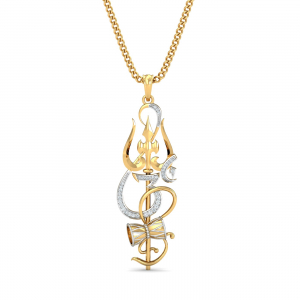 Om Shambhu Damru Pendant