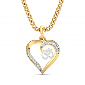 Omkara Heart Pendant