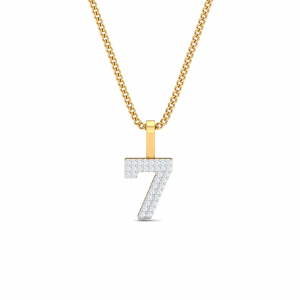 Number 7 Diamond Pendant
