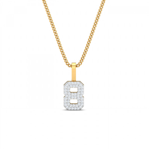 Number 8 Diamond Pendant