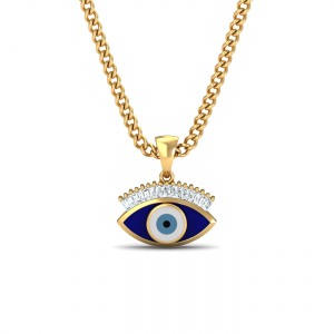 Blue-Hued EvilEye Pendant