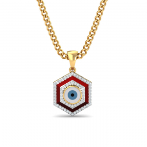 Crimson Evil Eye Pendant