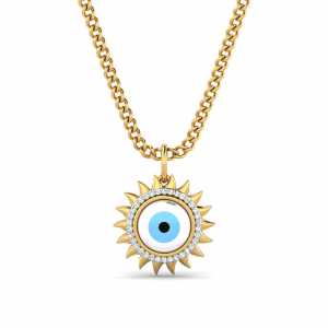 Golden EvilEye Pendant