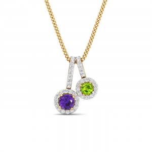 Amethyst & Peridot Pendant