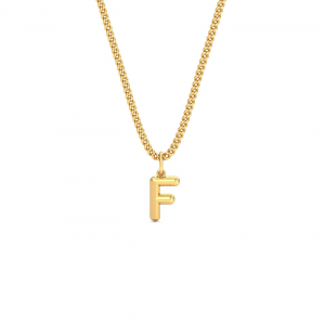 Balloon F Initial Pendant