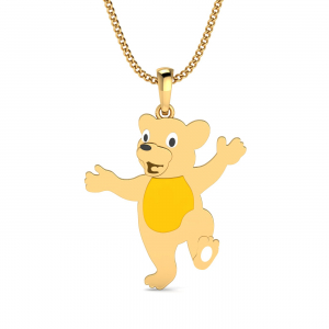 Bear Enamel Pendant