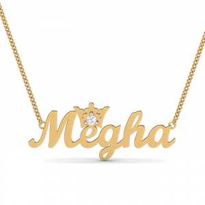 Megha Name Double Loop Pendant