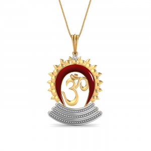 OM Enamel Pendant