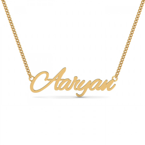 Aaryan Double Loop Gold Pendant