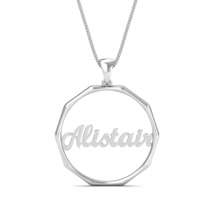 Deca Enclosed Name Pendant