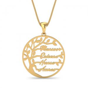 Tree of Life Family Name Pendant