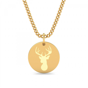 Deer Engraved Pendant