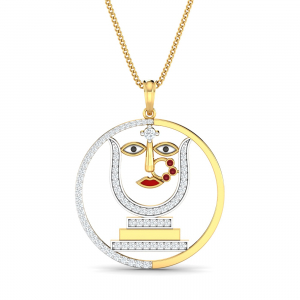 Devi Durga Diamond Pendant