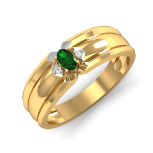 Verdell Emerald Men Ring