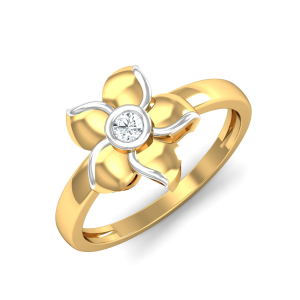 Fiore Solitaire Ring