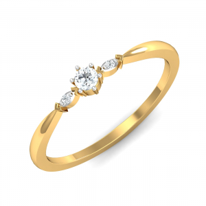 Glimmer Solitaire Ring