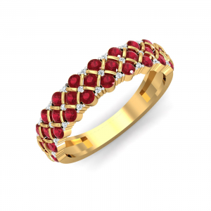 Gleamy Ruby Ring