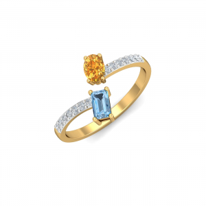 Aqua Sun Open Ring