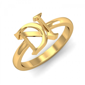 ND Initials Ring