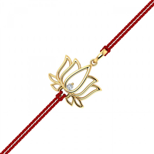 Kamal Gold Rakhi Pendant