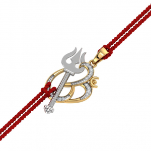 Om Trishul Rakhi Pendant