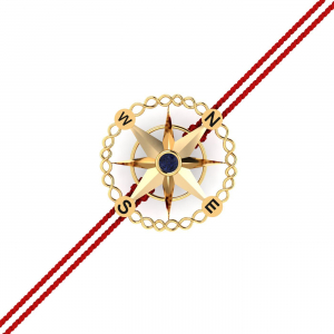 Compass Rakhi Pendant