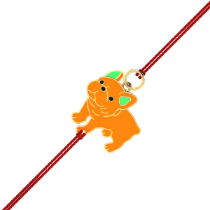 Pug Gold Rakhi Pendant