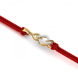 Tangled Diamond Rakhi cum Pendant